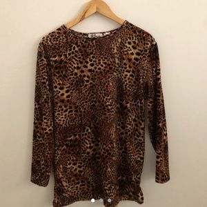 VELVET CHEETAH TOP/TUNIC/Dress